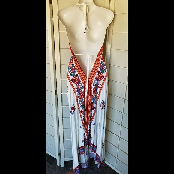 TRADED Floral Border Sharkbite Dress - Picture 3 of 3